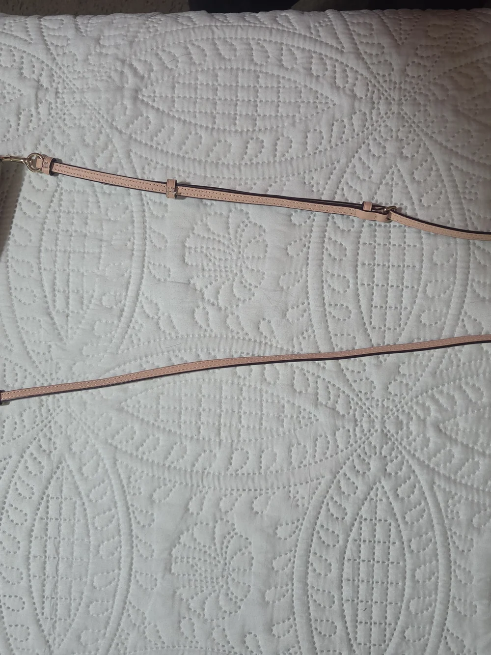 Coach Signature Canvas Crossbody with Tan Logo and Pink Strap